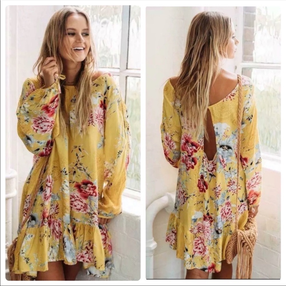 Jaase Summer Sunshine Maya floral dress large